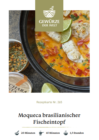 Rezeptkarte N°265 Moqueca – brasilianischer Fischeintopf