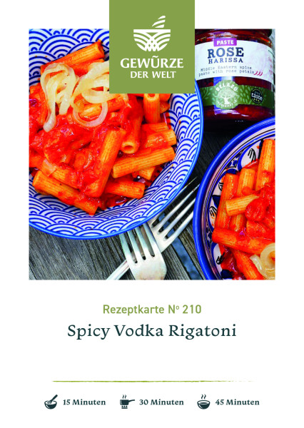 Rezeptkarte N°210 Spicy Vodka Rigatoni