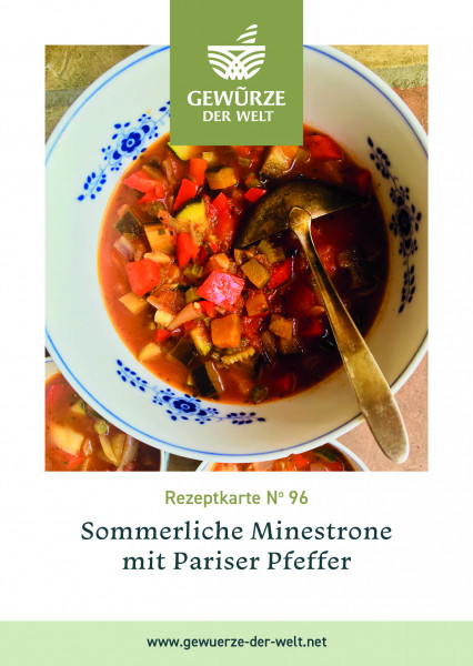 Rezeptkarte N°96 Sommerliche Minestrone