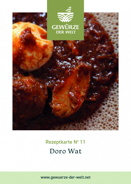 Rezeptkarte N°11 Doro Wat