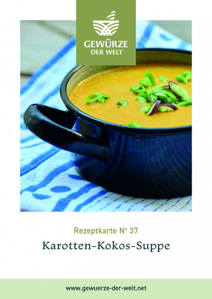 Rezeptkarte N°37 Karotten-Kokos-Suppe