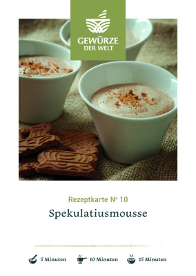 Rezeptkarte N°10 Spekulatiusmousse Rezeptkarte N°10 Spekulatiusmousse