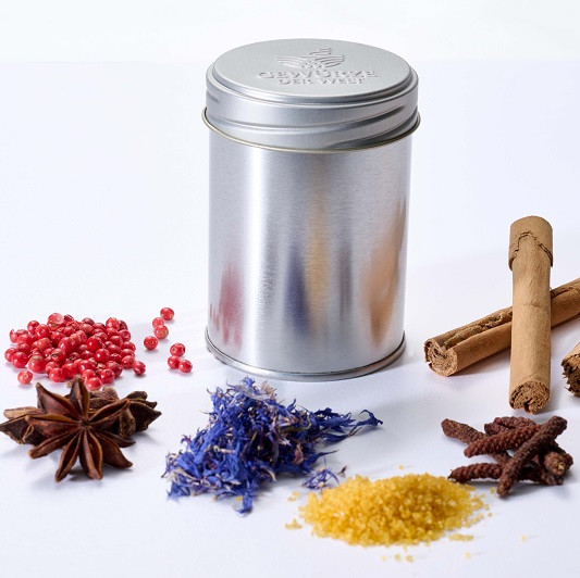 Große Aromadose mit Schraubdeckel