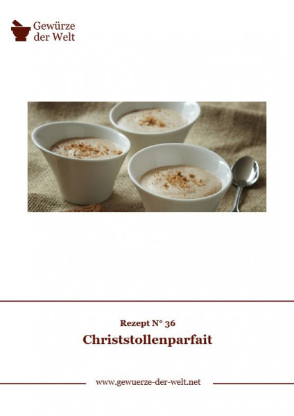 Rezeptkarte N°36 Christstollenparfait