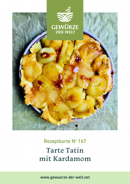 Rezeptkarte N°167 Tarte Tatin mit Kardamom