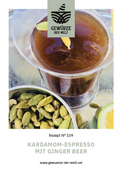 Rezeptkarte N°109 Kardamom-Espresso
