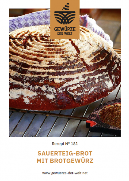 Rezeptkarte N°181 Sauerteig - Brot mit Brotgewürz