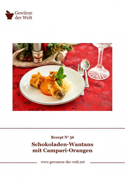 Rezeptkarte N°56 Schokoladen-Wantans