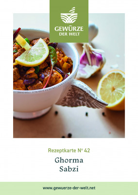 Rezeptkarte N°42 Ghorma Sabzi Rezeptkarte N°42 Ghorma Sabzi