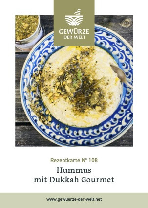 Rezeptkarte N°108 Hummus mit Dukkah