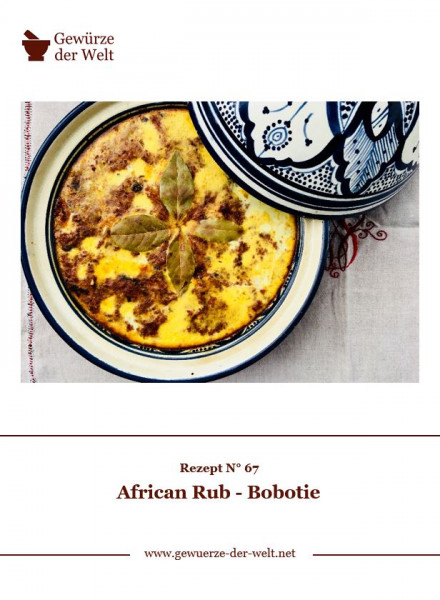 Rezeptkarte N°67 African Rub Bobotie