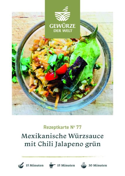 Rezeptkarte N°77 Mexikanische Würzsauce