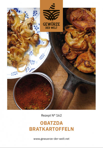 Rezeptkarte N°162 Obatzda Bratkartoffeln