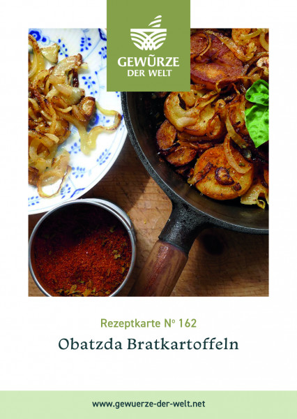 Rezeptkarte N°162 Obatzda Bratkartoffeln