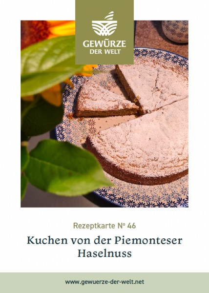 Rezeptkarte N°46 Kuchen von der Piemonteser Haselnuss
