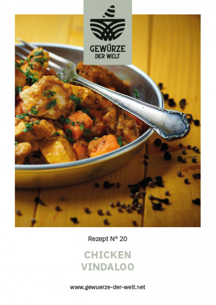 Rezeptkarte N°20 Chicken-Vindaloo