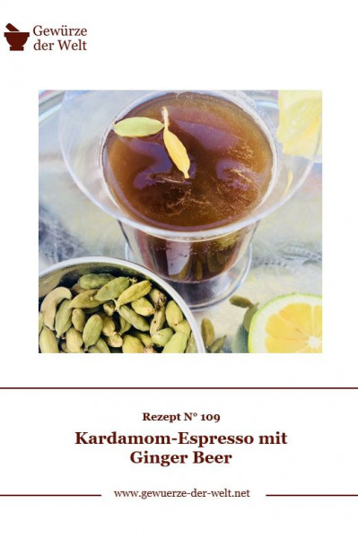 Rezeptkarte N°109 Kardamom-Espresso