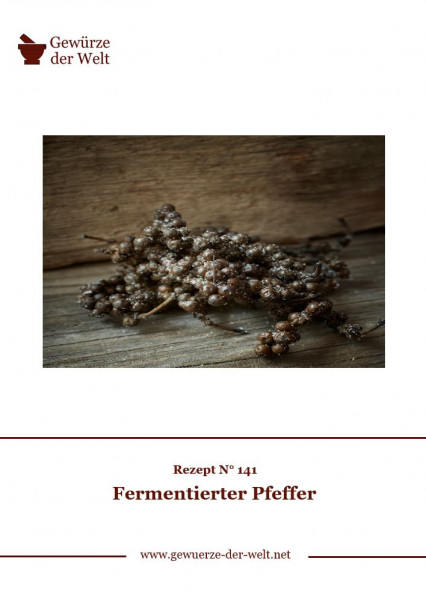 Rezeptkarte N°141 Fermentierter Pfeffer