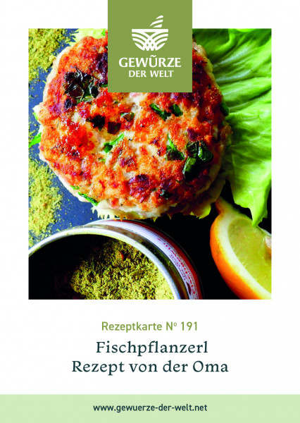 Rezeptkarte N°191 Fischpflanzerl - Rezept von der Oma