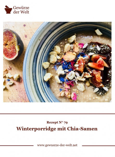 Rezeptkarte N°79 Winterporridge mit Chia