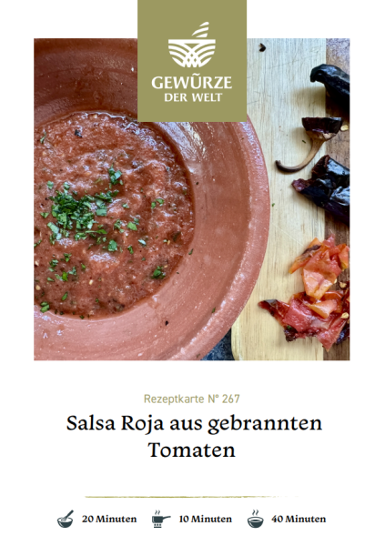 Rezeptkarte N°267 Salsa Roja aus gebrannten Tomaten