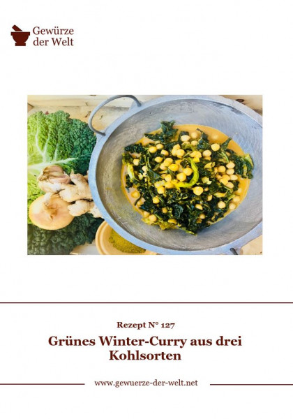 Rezeptkarte N°127 Grünes Winter-Curry