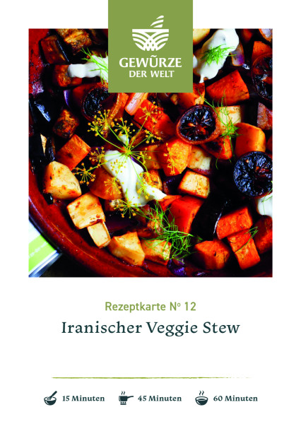 Rezeptkarte N°12 Iranischer Veggie Stew