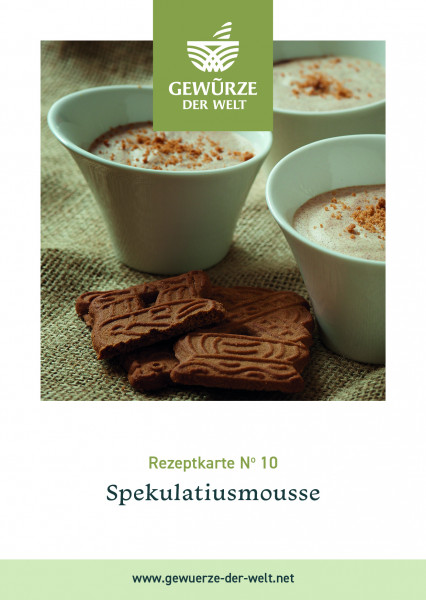 Rezeptkarte N°10 Spekulatiusmousse