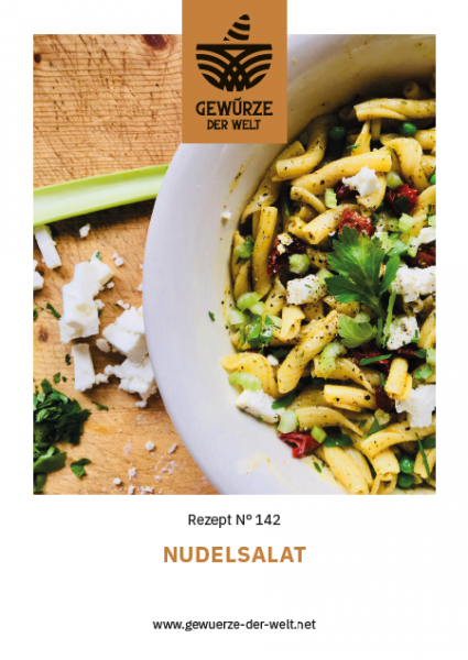 Rezeptkarte N°142 Nudelsalat – Die Grillsaison ist eröffnet!