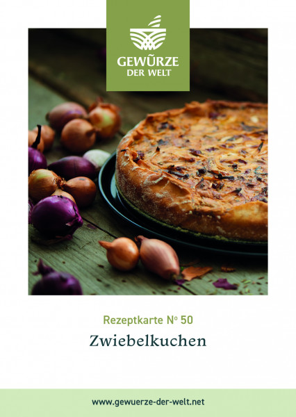 Rezeptkarte N°50 Zwiebelkuchen