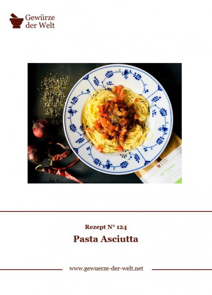 Rezeptkarte N°124 Pasta Asciutta
