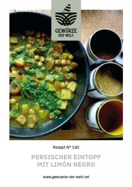 Rezeptkarte N°140 Persischer Eintopf mit Limón Negro