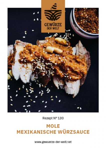 Rezeptkarte N°130 Mole –Mexikanische Würzsauce