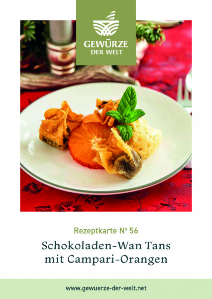 Rezeptkarte N°56 Schokoladen-Wantans