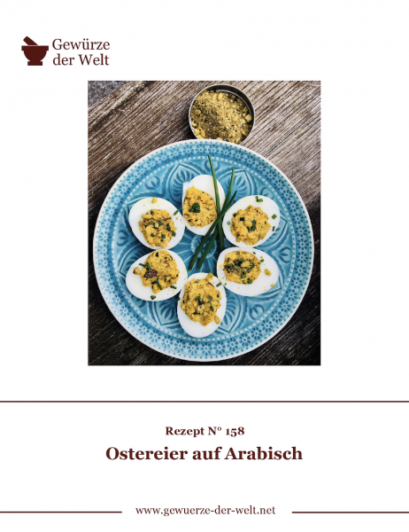 Rezeptkarte N°158 Ostereier auf Arabisch