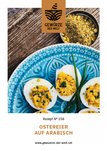 Rezeptkarte N°158 Ostereier auf Arabisch