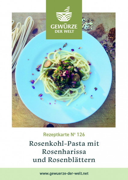 Rezeptkarte N°126 Rosenkohl-Pasta