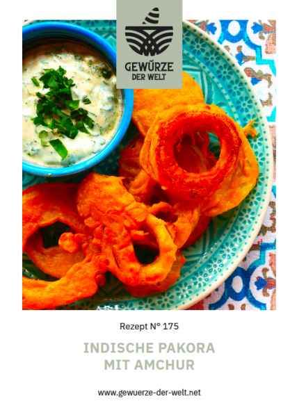 Rezeptkarte N°175 Indische Pakora mit Amchur