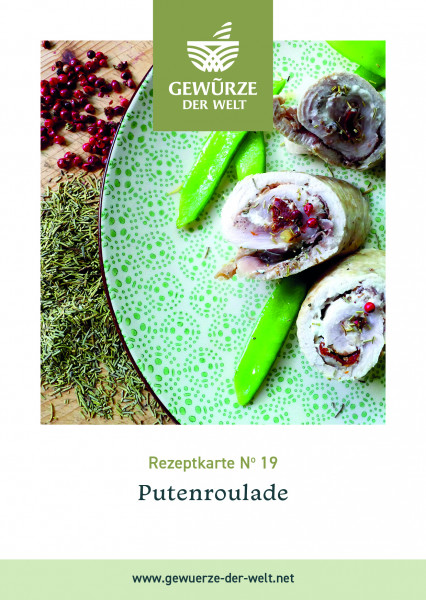 Rezeptkarte N°19 Putenroulade