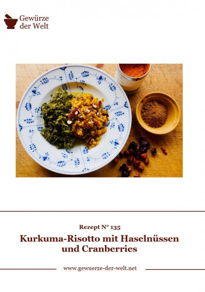 Rezeptkarte N°135 Kurkuma-Risotto