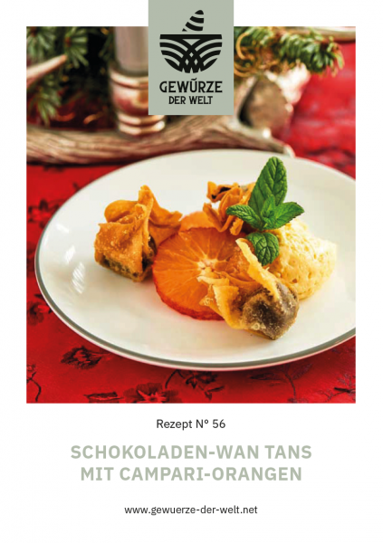 Rezeptkarte N°56 Schokoladen-Wantans