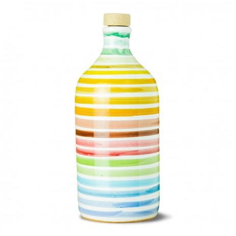 Natives Olivenöl Extra Vergine Keramisches Glas Regenbogen