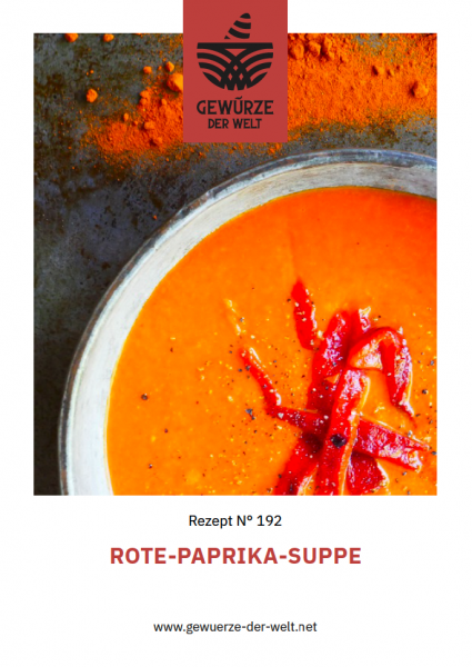 Rezeptkarte N°192 Rote-Paprika-Suppe