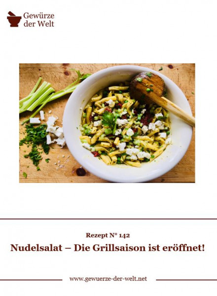 Rezeptkarte N°142 Nudelsalat – Die Grillsaison ist eröffnet!