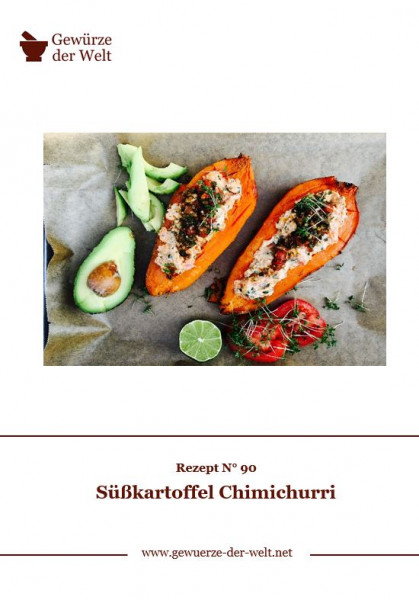 Rezeptkarte N°90 Süßkartoffel Chimichurri